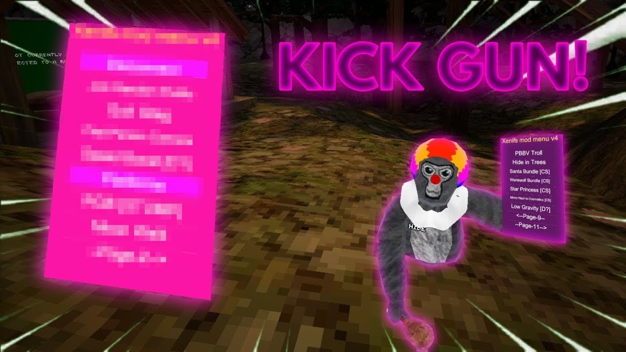 gorilla tag mod menu showcase of FLIMCYOP MOD MENU YouTube