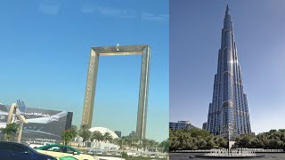 Dubai burj khalifa- tour | frame dancing fountain mall