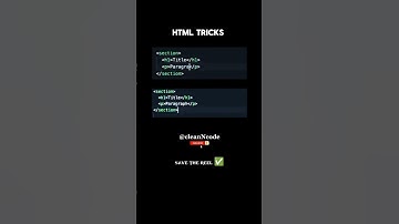 HTML Tricks ✨#html #css #css3 #tricks #shortcuts #coding #education #learning #javascript #frontend