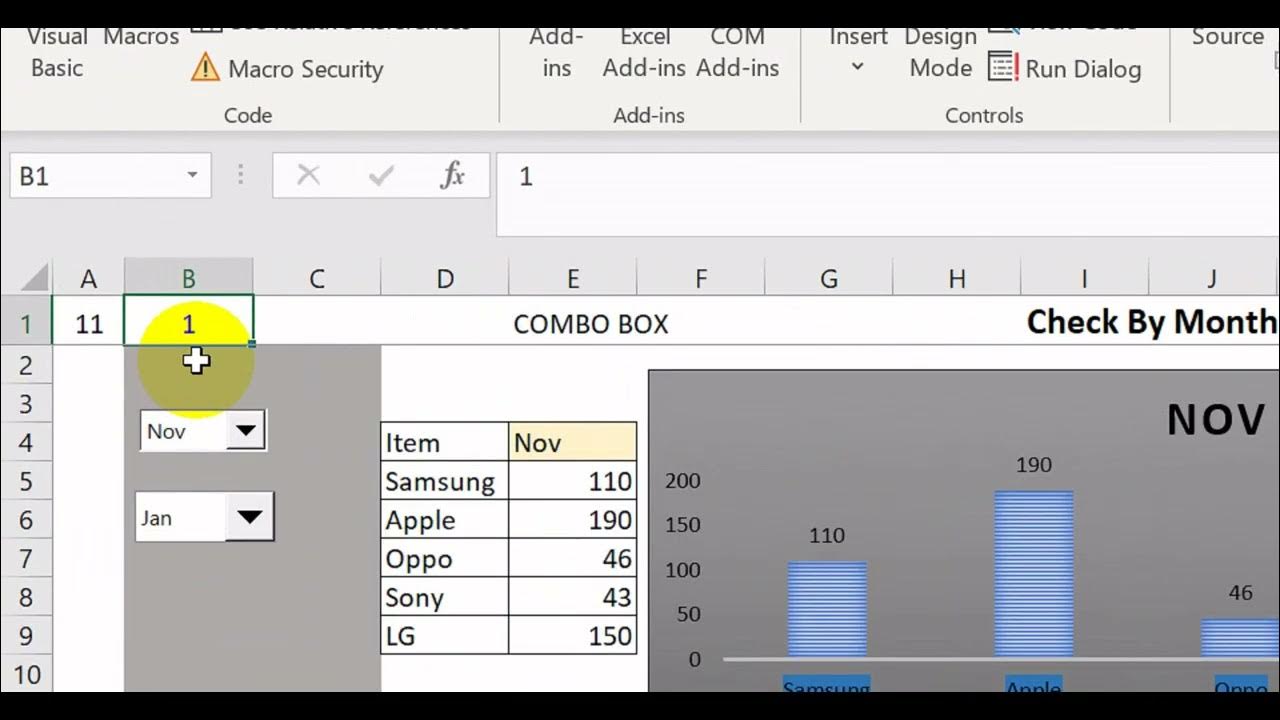 bài 18 VBA cơ bản, cách sử dụng Combo box (form control) YouTube