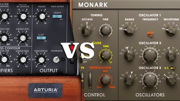 Arturia Mini V3 v NI Monark Synth Sound Comparison