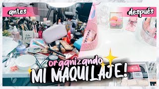 ORGANIZANDO Y LIMPIANDO MI MAQUILLAJE