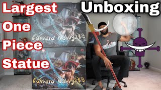 Unboxing My LARGEST One Piece Statue + IT LIGHTS UP | Whitebeard Edward Newgate by Unlimited Studio