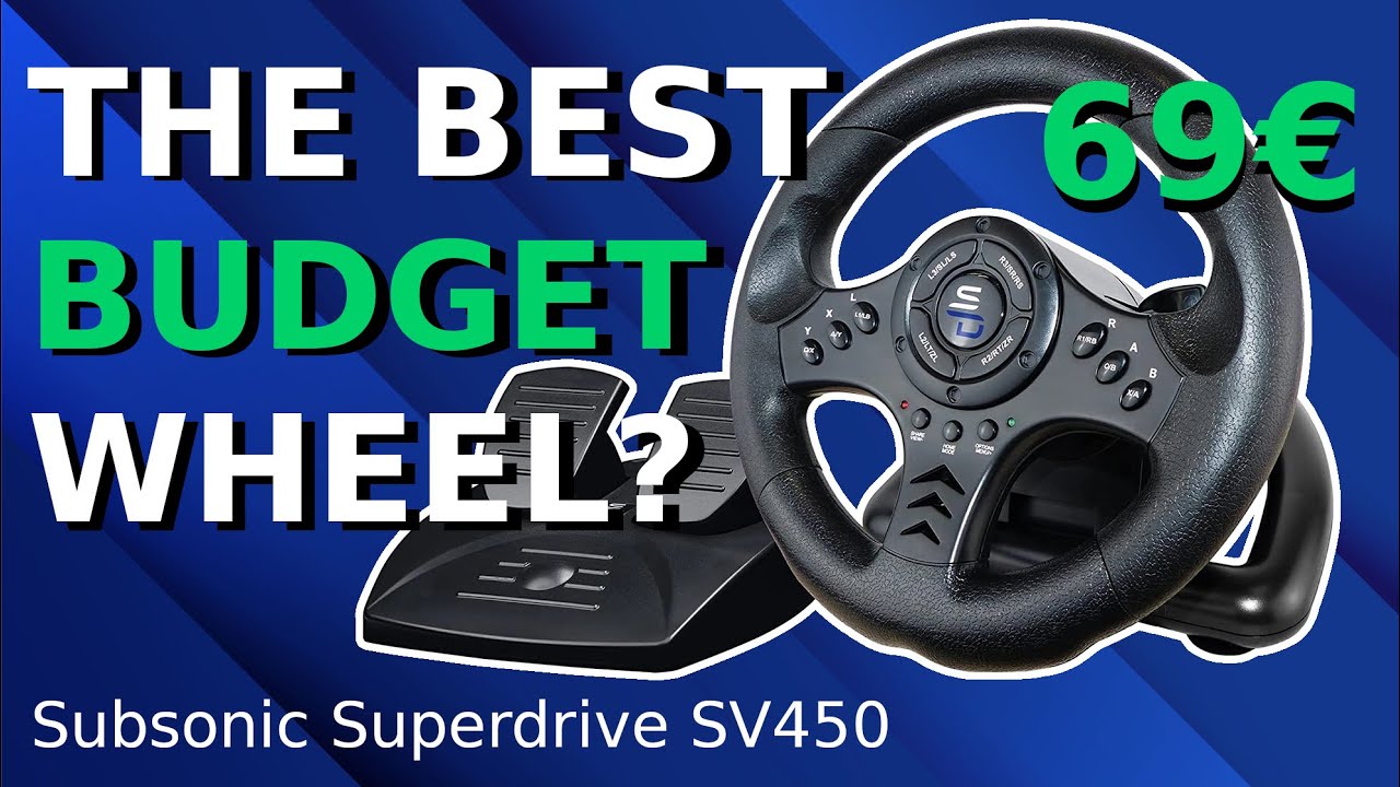 SUPERDRIVE SV650 Steering Wheel PS4, XBOX series X/S, PC and