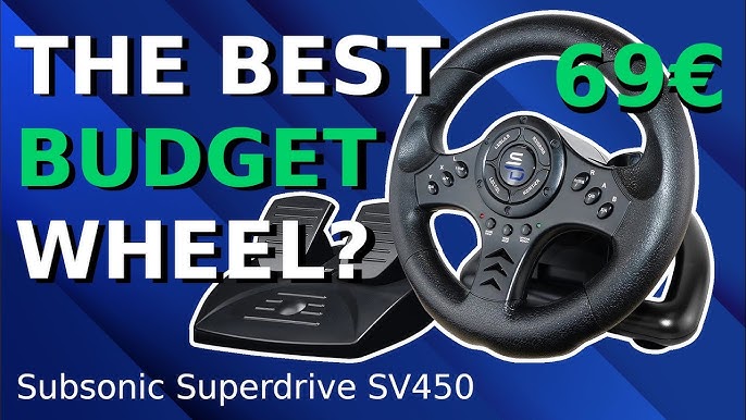 Superdrive - Rennlenkrad/lenkrad SV950 mit Pedalen und Schaltwippen Xbox  Serie X/S, PS4, Xbox One, PC (programmierbar für alle Spiele)