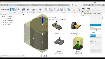 fusion 360 manufacturing, make your own stock, turning (and milling)
