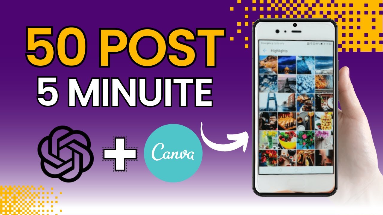How to Bulk Create & Posts with ChatGPT & Canva AI - 50 Posts in 5 ...