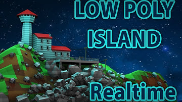 Low Poly Environment | Realtime | 3D modeling island lighthouse | 3d tutorial | 3Ds Max