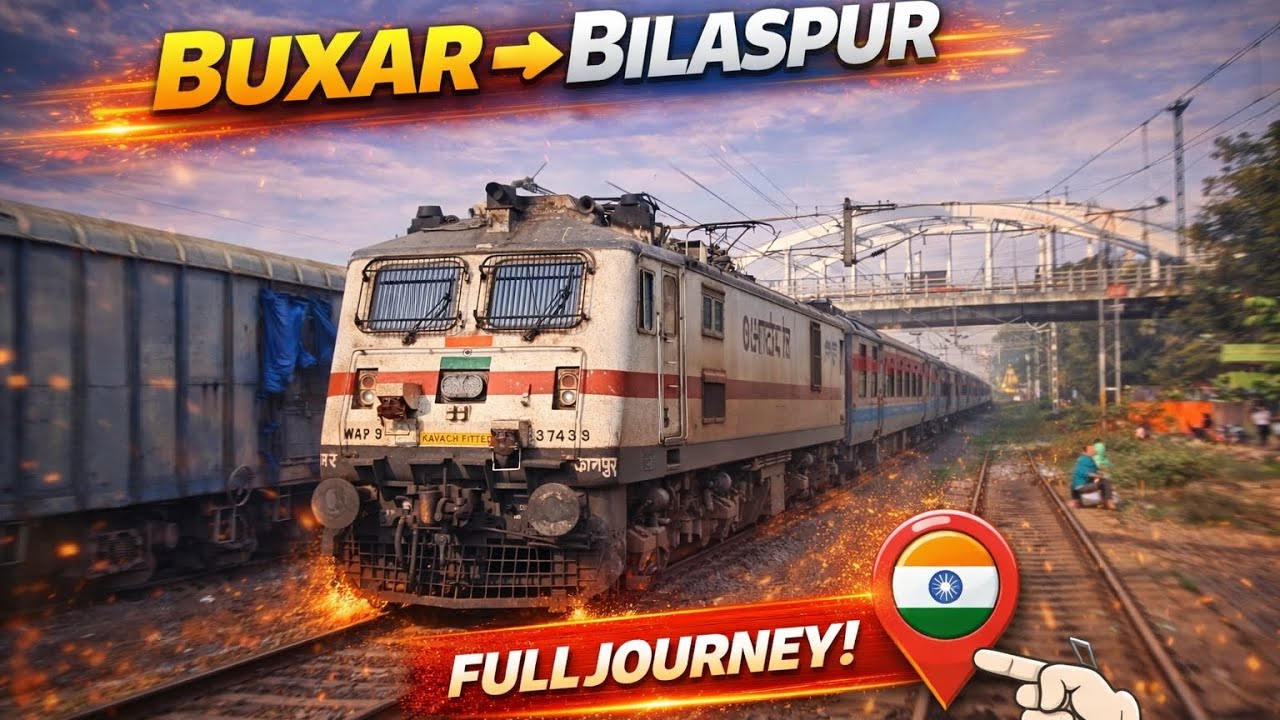 Buxar–Bilaspur Superfast Express Arrival at Patna Sahib 🚆 | Full Train View #SuperfastExpress