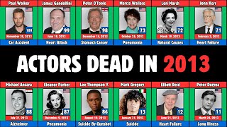 100 Famous Actors Who Died in 2013