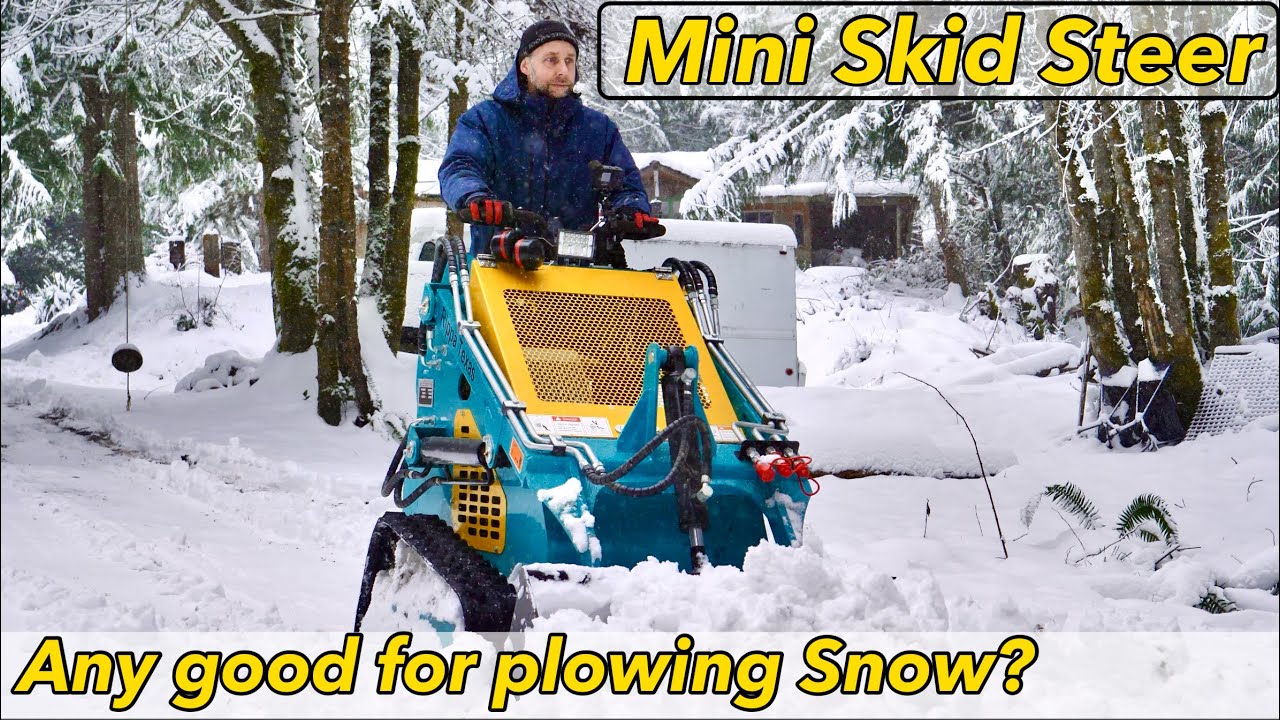 Chinese mini Skid steer Snow removal 