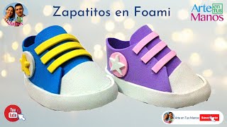 Abuso Repeler esta ahí Foami or shoes made in Goma Eva Baby Shower - YouTube