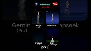 ChatGPT vs Deepseek vs Gemini vs Grok | AI Battle | AI Rocket Launch
