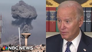 Biden says he's pushed world leaders for more aid in Gaza