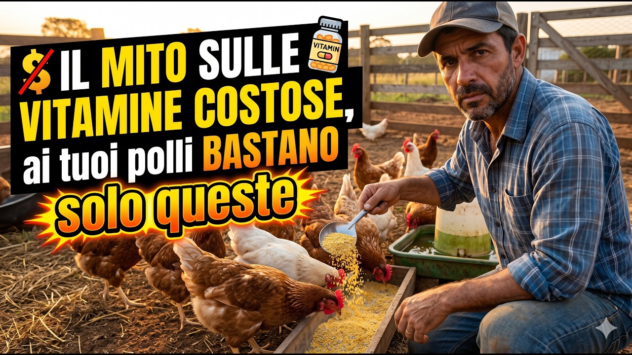 Il mito sulle vitamine costose, ai tuoi polli bastano solo queste