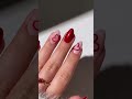Classic red hearts with glossy crimson accents — sweet, bold Valentine vibes ❤️#nailart #nailtrend
