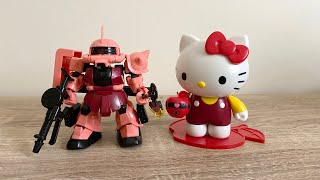 SD鋼彈 Kitty薩克開箱組裝  SD Gundam Cross Silhouette Hello Kitty with ZAKU II Unboxing