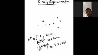 Binary Exponentiation Part 1 - computing a^n in O(log(n)) time complexity