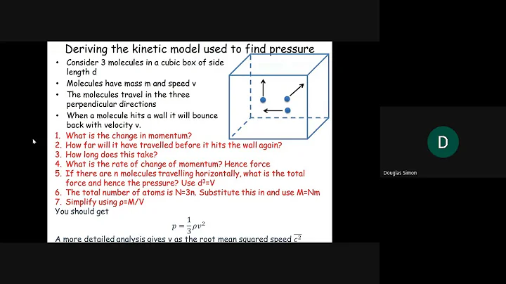 AQA A-level Physics - Y13 Thermal Lesson 7 - Kinetic Theory Part 1