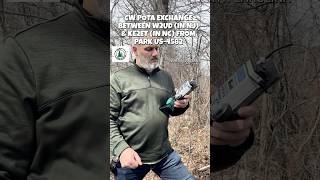 QRP Parks on the Air (POTA) CW POTA CONTACT W2UD w/ KE2ET ELECRAFT KH1  #cw #morsecode #hamradio