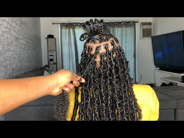 Butterfly Distressed Locs TUTORIAL Very Detailed/ Using Spring Twist Hair