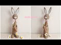 Diy How to make a cute Bunny with Bottle, Easter Decorations,  Soda Şişesinden Tavşan Yapılışı