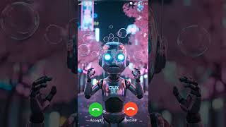 stylish robot is calling #robot #millionviewsrington #shorts  #ringtone #videocall