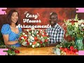 VLOGMAS DAY 8| 5 EASY FLOWER ARRANGEMENTS FOR THE HOLIDAYS & HOW TO MAKE A CHRISTMAS WREATH