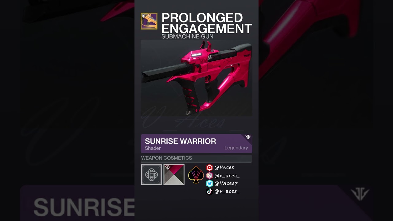 Destiny 2 Drip Check [ Prolonged Engagement Submachine SMG ] | Best Shader 