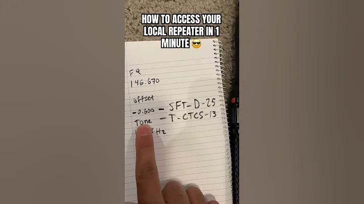 HOW TO ACCESS YOUR LOCAL REPEATER UNDER 1 MINUTE! 🫡 BAOFENG UV-5R 📻 #baofeng #radio #repeaters