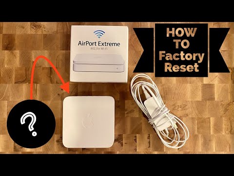Apple Airport Extreme HOW TO: Factory Reset Wifi Router