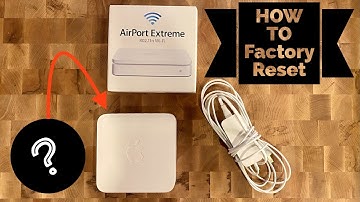 Apple Airport Extreme HOW TO: Factory Reset Wifi Router