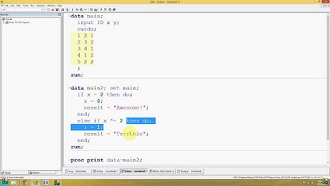 SAS in 60 Seconds! - Pairing IF-THEN with DO Loops!