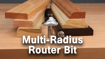 Create Unique Edge Profiles with the Multi-Radius Router Bit