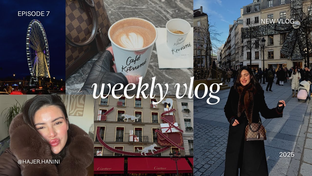 Weekly vlog 7 ✨ أجواء ديسمبر في باريس
