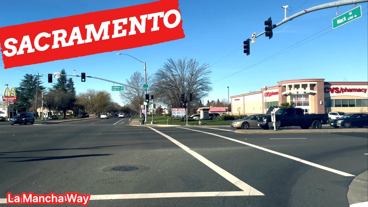 SACRAMENTO CALIFORNIA, ( Mack Rd, La Mancha Way, Florin Rd, Franklin