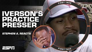 Celebrity Stephen A. reflects on WHERE HE WAS during Allen Iverson's PRACTICE RANT 🍿 | First Take Net Worth