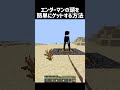 エンダーマンの頭を簡単にゲットする方法 #shorts #マイクラ #マインクラフト