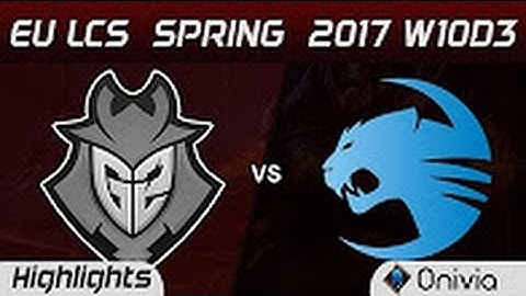G2 vs ROC Highlights Game 1 EU LCS Spring 2017 W10D3 G2 Esports vs Roccat