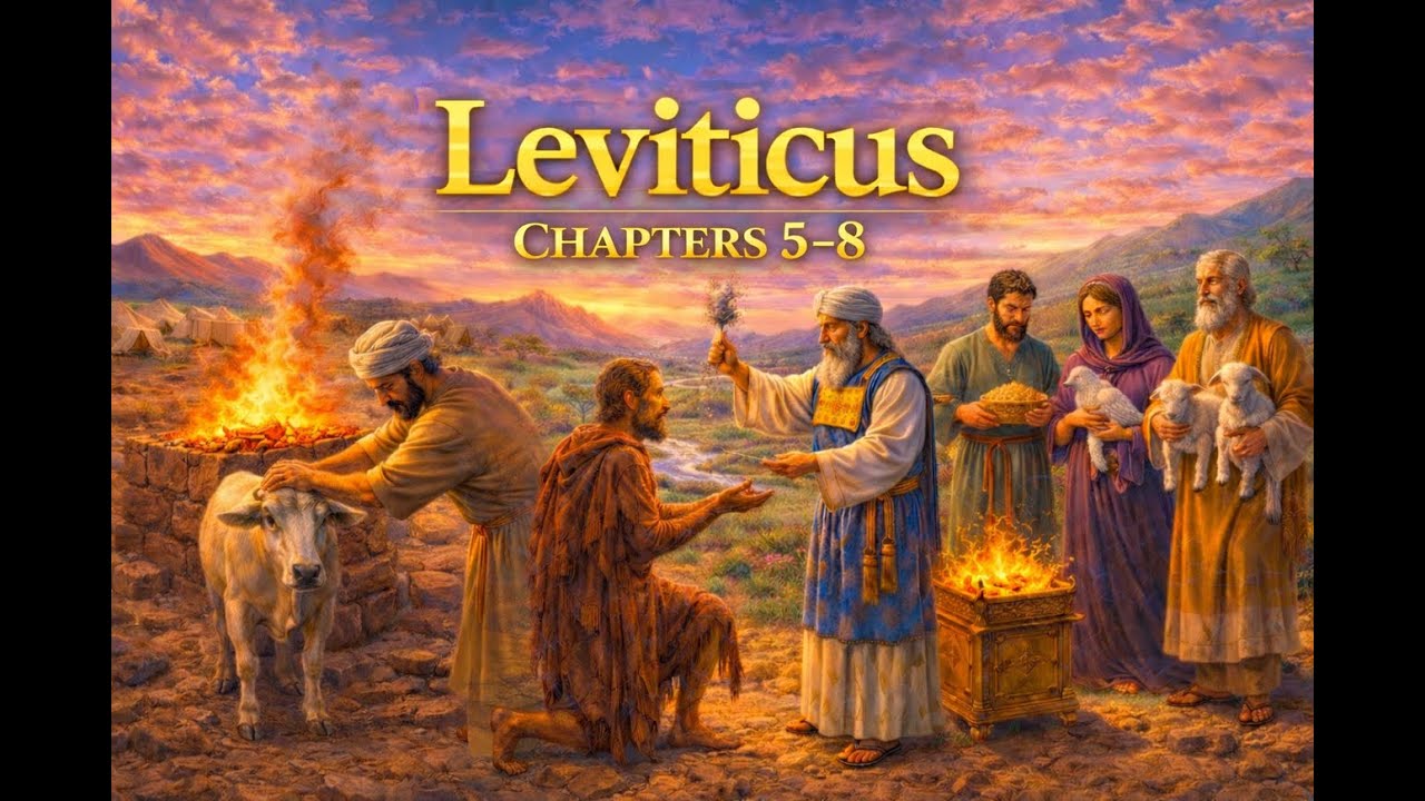 Bible Reading Leviticus 5-8 King James Version (KJV) - YouTube