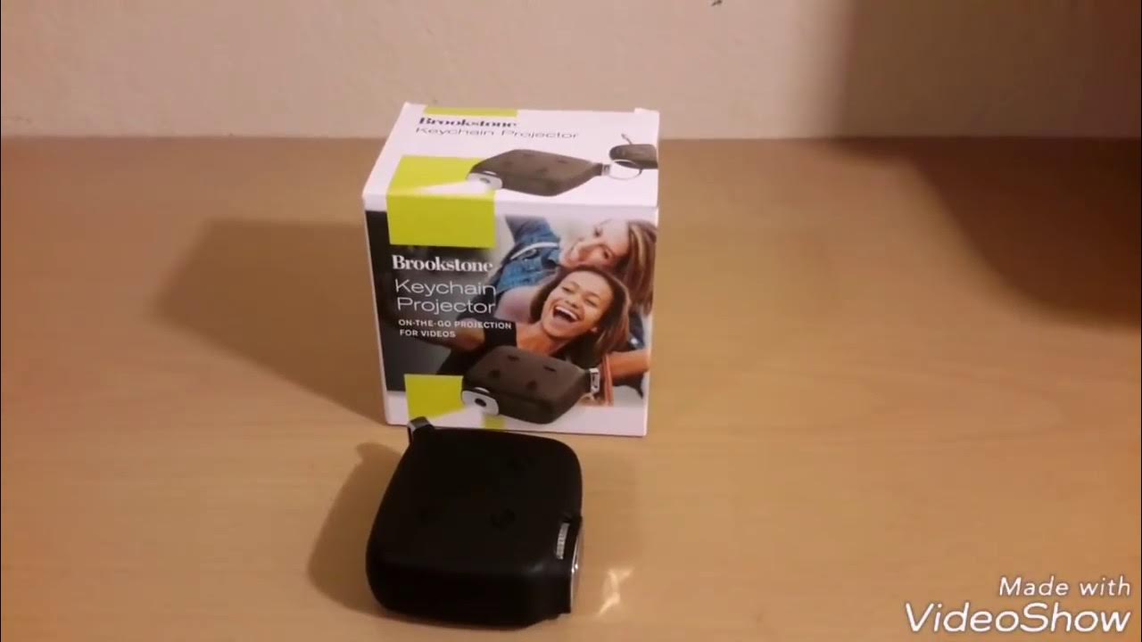 Brookstone Keychain projector YouTube