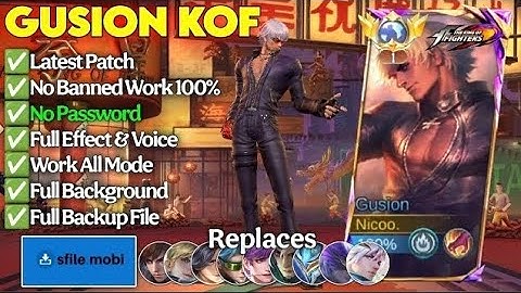 New Script Skin Gusion KOF -K