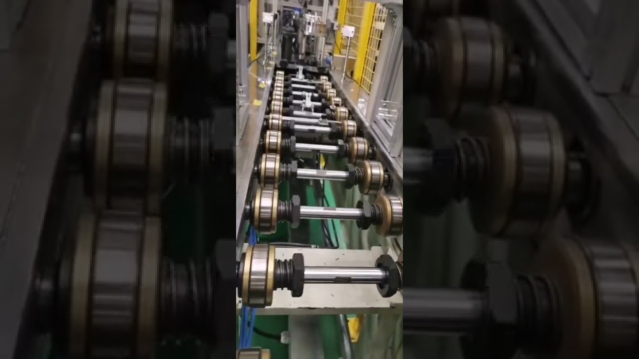 Heavy-duty friction wheel conveyor line