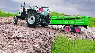 Jcb backhoe vs Eicher  Fully Loaded Tractor  Tractor toy Video  Eicher 557 fully Loaded with Soil