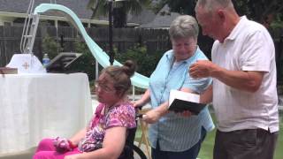 july 4th baptism at Uncle Randall's