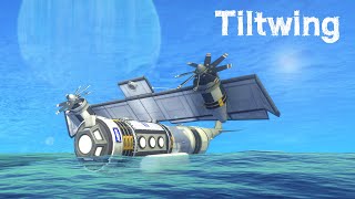 KSP: Tiltwing VTOL Flying Base to LAYTHE!