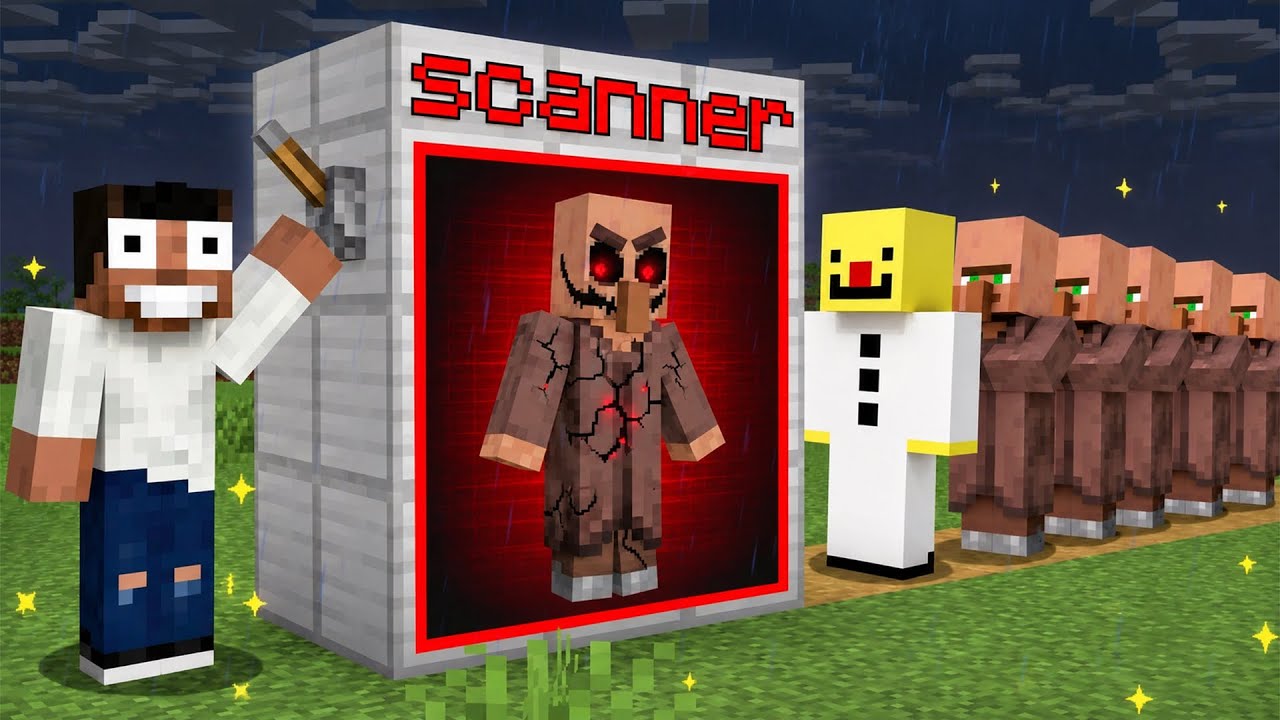 Minecraft, I Built a SCANNER To Find the EVIL VILLAGER || Minecraft Mods