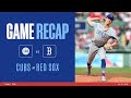 Cubs at red sox game highlights  42724