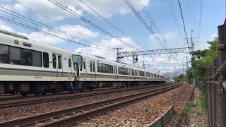 221系 12両編成 快速 さくら夙川駅 → 芦屋駅