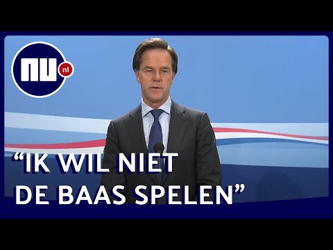 Rutte wil geen